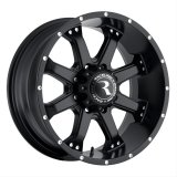 Raceline 991B Assault 18x9in / 5x127 BP / 25mm Offset / 78.1mm Bore - Satin Black Wheel thumbnail 1