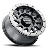 Raceline A12BG Squad 15x7in/4x156 BP/38mm Offset/132.5mm Bore - Black & Gunmetal Ring Beadlock Wheel thumbnail 2