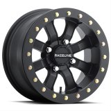 Raceline A71B Mamba 14x10in / 4x156 BP / 5+5 0mm Offset / 132.5mm Bore - Satin Black Beadlock Wheel thumbnail 1