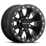 Raceline A71B Mamba 15x7in / 4x137 BP / 0mm Offset / 110.18mm Bore - Satin Black Beadlock Wheel thumbnail 3