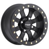 Raceline A71B Mamba 14x7in / 4x156 BP / 5mm Offset / 132.5mm Bore - Satin Black Beadlock Wheel thumbnail 1