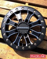 Raceline A71MB Mamba 14x6in/4x137 BP/40mm Offset/110.18mm Bore - Black & Machined Beadlock Wheel thumbnail 3