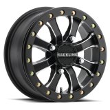 Raceline A71MB Mamba 15x6in/4x137 BP/40mm Offset/110.18mm Bore - Black & Machined Beadlock Wheel thumbnail 2