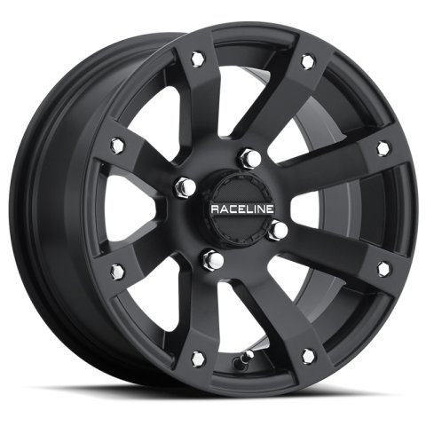 Raceline A79 Scorpion 12x7in / 4x110 BP / -47mm Offset / 83.8mm Bore - Satin Black Wheel