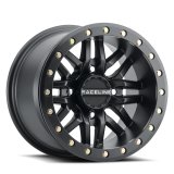 Raceline A91B Ryno 15x10in / 4x156 BP / 0mm Offset / 132.5mm Bore - Satin Black Beadlock Wheel thumbnail 1