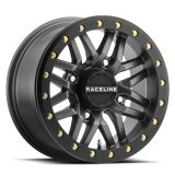 Raceline A91G Ryno 15x7in/4x156 BP/10mm Offset/132.5mm Bore - Gunmetal & Black Ring Beadlock Wheel thumbnail 2