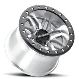 Raceline A91MA Ryno 14x7in/4x156 BP/10mm Offset/132.5mm Bore - Machined & Black Ring Beadlock Wheel thumbnail 2
