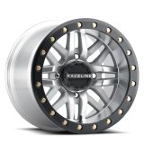 Raceline A91MA Ryno 14x7in/4x156 BP/10mm Offset/132.5mm Bore - Machined & Black Ring Beadlock Wheel thumbnail 4