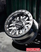 Raceline A91MA Ryno 15x7in/4x156 BP/10mm Offset/132.5mm Bore - Machined & Black Ring Beadlock Wheel thumbnail 8