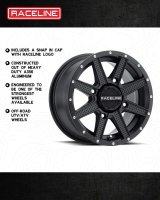 Raceline A92B Hostage 14x7in / 4x110 BP / 10mm Offset / 83.8mm Bore - Satin Black Wheel thumbnail 3