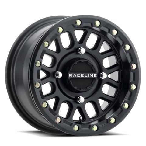 Raceline A92B Podium 14x7in / 4x137 BP / 38mm Offset / 110.18mm Bore - Satin Black Beadlock Wheel