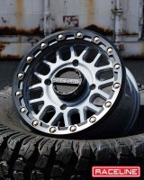 Raceline A93SG Podium 15x6in/4x137 BP/40mm Offset/110.18mm Bore - Grey & Black Ring Beadlock Wheel thumbnail 6