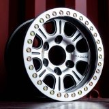 Raceline RT232 Monster 17x8.5in/5x139.7 BP/0mm Offset/107.95mm Bore - BLK & Machined Beadlock Wheel thumbnail 1