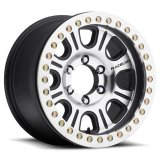 Raceline RT232 Monster 17x8.5in/5x165.1 BP/0mm Offset/107.95mm Bore - BLK & Machined Beadlock Wheel thumbnail 1
