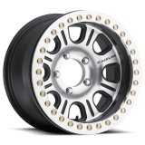 Raceline RT232 Monster 17x8.5in/8x165.1 BP/-25mm Offset/130.81mm Bore - Black & MACH. Beadlock Wheel thumbnail 3