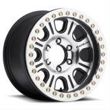 Raceline RT232 Monster 17x8.5in/5x114.3 BP/0mm Offset/83.82mm Bore - Black & Machined Beadlock Wheel thumbnail 1