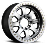 Raceline RT260 Avenger 17x8.5in/5x114.3 BP/-32mm Offset/83.82mm Bore - BLK & Machined Beadlock Wheel thumbnail 1