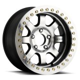Raceline RT260 Avenger 17x8.5in/5x139.7 BP/-19mm Offset/107.95mm Bore - Black & MACH. Beadlock Wheel thumbnail 2