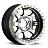 Raceline RT260 Avenger 17x8.5in/5x127 BP/-19mm Offset/83.82mm Bore - Black & Machined Beadlock Wheel thumbnail 3