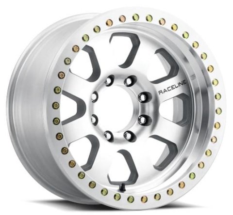 Raceline RT260M Avenger 20x10in / 6x139.7 BP / -25mm Offset / 107.95mm Bore- Machined Beadlock Wheel