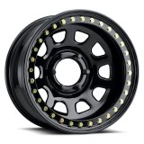 Raceline RT51 Daytona Rock 15x10in/5x139.7 BP/-44mm Offset/107.95mm Bore- Gloss Black Beadlock Wheel thumbnail 2