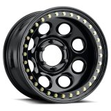 Raceline RT81 Rock 8 16x8in / 6x139.7 BP / -19mm Offset / 107.95mm Bore - Gloss Black Beadlock Wheel thumbnail 1