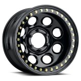 Raceline RT81 Rock 8 16x8in / 6x139.7 BP / -19mm Offset / 107.95mm Bore - Gloss Black Beadlock Wheel thumbnail 2