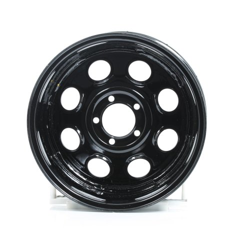 Raceline RT81 Rock 8 16x8in / 5x114.3 BP / -19mm Offset / 83.82mm Bore - Gloss Black Beadlock Wheel thumbnail 1