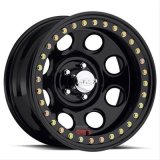 Raceline RT81 Rock 8 17x8in / 5x114.3 BP / -25mm Offset / 83.82mm Bore - Gloss Black Beadlock Wheel thumbnail 1
