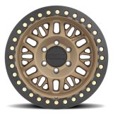 Raceline RT951B Ryno 17x9in/6x139.7 BP/-12mm Offset/106.1mm Bore- Bronze & Black Ring Beadlock Wheel thumbnail 3