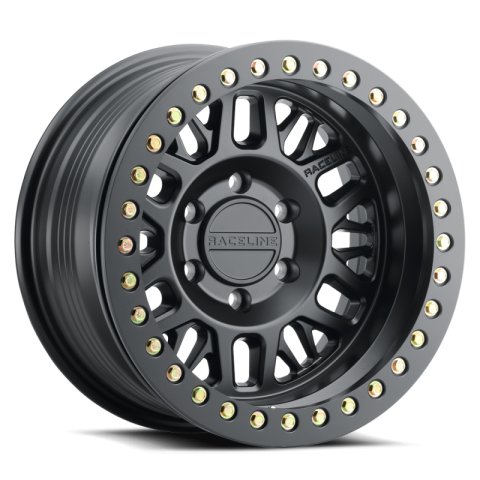 Raceline RT951B Ryno 17x9in / 8x165.1 BP / -12mm Offset / 130.81mm Bore - Satin Black Beadlock Wheel