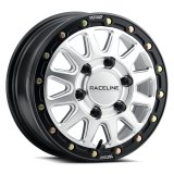 Raceline A14BG Alpha 15x6.5in/6x139.7 BP/74mm Offset/78.1mm Bore - Silver & Blk Ring Beadlock Wheel thumbnail 4