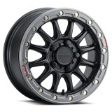 Raceline A14BG Alpha 15x10in/4x137 BP/10mm Offset/110.18mm Bore- Blk & Gunmetal Ring Beadlock Wheel thumbnail 5