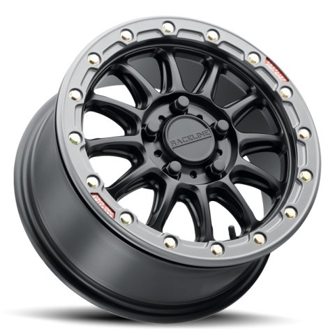 Raceline A14BG Alpha 15x10in/4x156 BP/10mm Offset/132.5mm Bore- Blk & Gunmetal Ring Beadlock Wheel thumbnail 6
