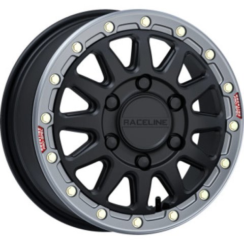 Raceline A14BG Alpha 17x7in/5x114.3 BP/40mm Offset/68mm Bore- Blk & Gunmetal Ring Beadlock Wheel thumbnail 9