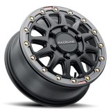 Raceline A14BG Alpha 17x7in/4x156 BP/40mm Offset/132.5mm Bore- Blk & Gunmetal Ring Beadlock Wheel thumbnail 1