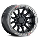 Raceline A14BG Alpha 17x7in/4x156 BP/40mm Offset/132.5mm Bore- Blk & Gunmetal Ring Beadlock Wheel thumbnail 4