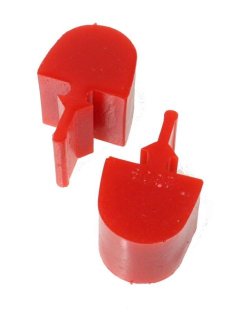 Energy Suspension GM Pull Thru Style Red Bump Stop Set thumbnail 1