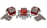 Energy Suspension 69-71 Camaro / 70-73 Monte Carlo Red Motor and Transmission Mounts; Chrome Finish thumbnail 1