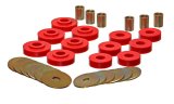 Energy Suspension GM Corvette Red Body Mount Set thumbnail 3