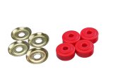 Energy Suspension Red Shock Tower Bushing Set 7/8in Nipple 3/8in ID 1-1/4in OD thumbnail 3