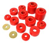 Energy Suspension 80-98 Ford F250/F350 / 80-92 Ford F100/F150 / 85-98 Ford F450 Red Body Mount Set thumbnail 2