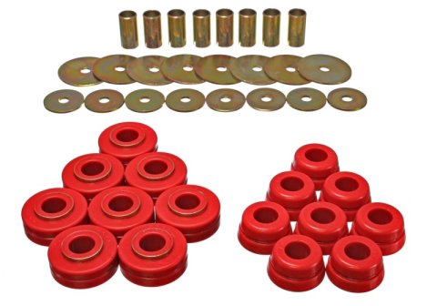 Energy Suspension Nissan/Datsun Red Body Mount Set thumbnail 5