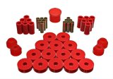 Energy Suspension 55-75 Jeep CJ5/CJ6 Red Hyper-Flex Master Bushing Set thumbnail 1