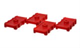 Energy Suspension 73-78 Chrysler Red Leaf Spring Isolator Set w/ Ribbed Sides thumbnail 1