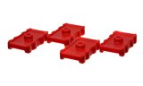 Energy Suspension 73-78 Chrysler Red Leaf Spring Isolator Set w/ Ribbed Sides thumbnail 2