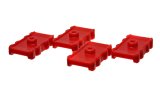 Energy Suspension 73-78 Chrysler Red Leaf Spring Isolator Set w/ Ribbed Sides thumbnail 4