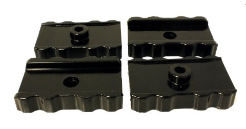 Energy Suspension 73-78 Chrysler Black Leaf Spring Isolator Set w/ Ribbed Sides