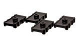 Energy Suspension 73-78 Chrysler Black Leaf Spring Isolator Set w/ Ribbed Sides thumbnail 2