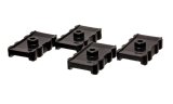 Energy Suspension 73-78 Chrysler Black Leaf Spring Isolator Set w/ Ribbed Sides thumbnail 3